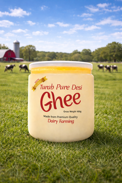 Premium Buffalo Desi Ghee – Rich, Thick & 100% Pure (450g )